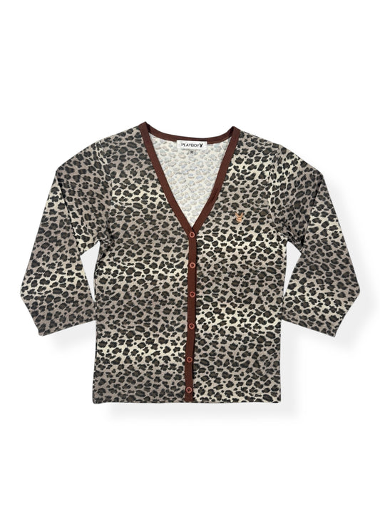 Playboy Leopard 3/4 Top ♡ Size M