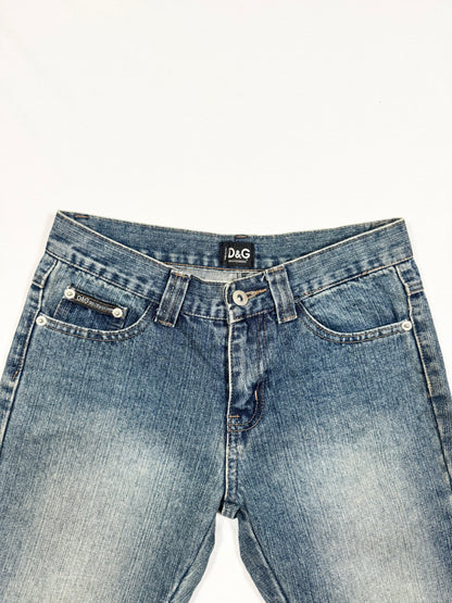 D&G Gold Sequin Logo Jeans ♡ Size XS