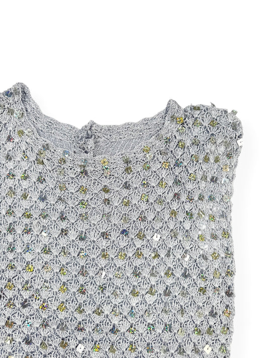 Crochet Sequin Tank ♡ M