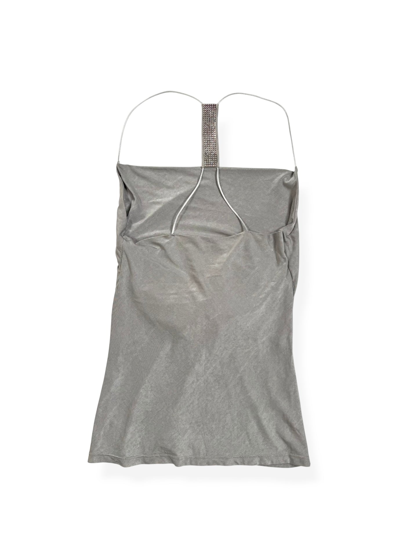 Morgan De Toi Grey Diamante Cowl Neck Cami ♡