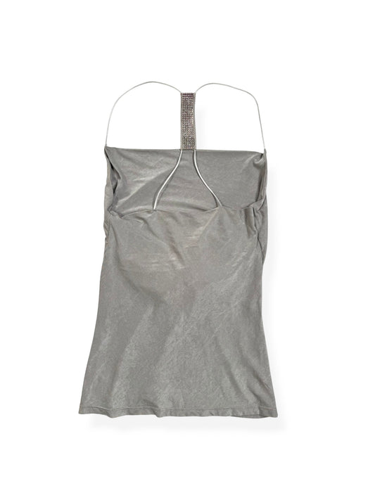 Morgan De Toi Grey Diamante Cowl Neck Cami ♡