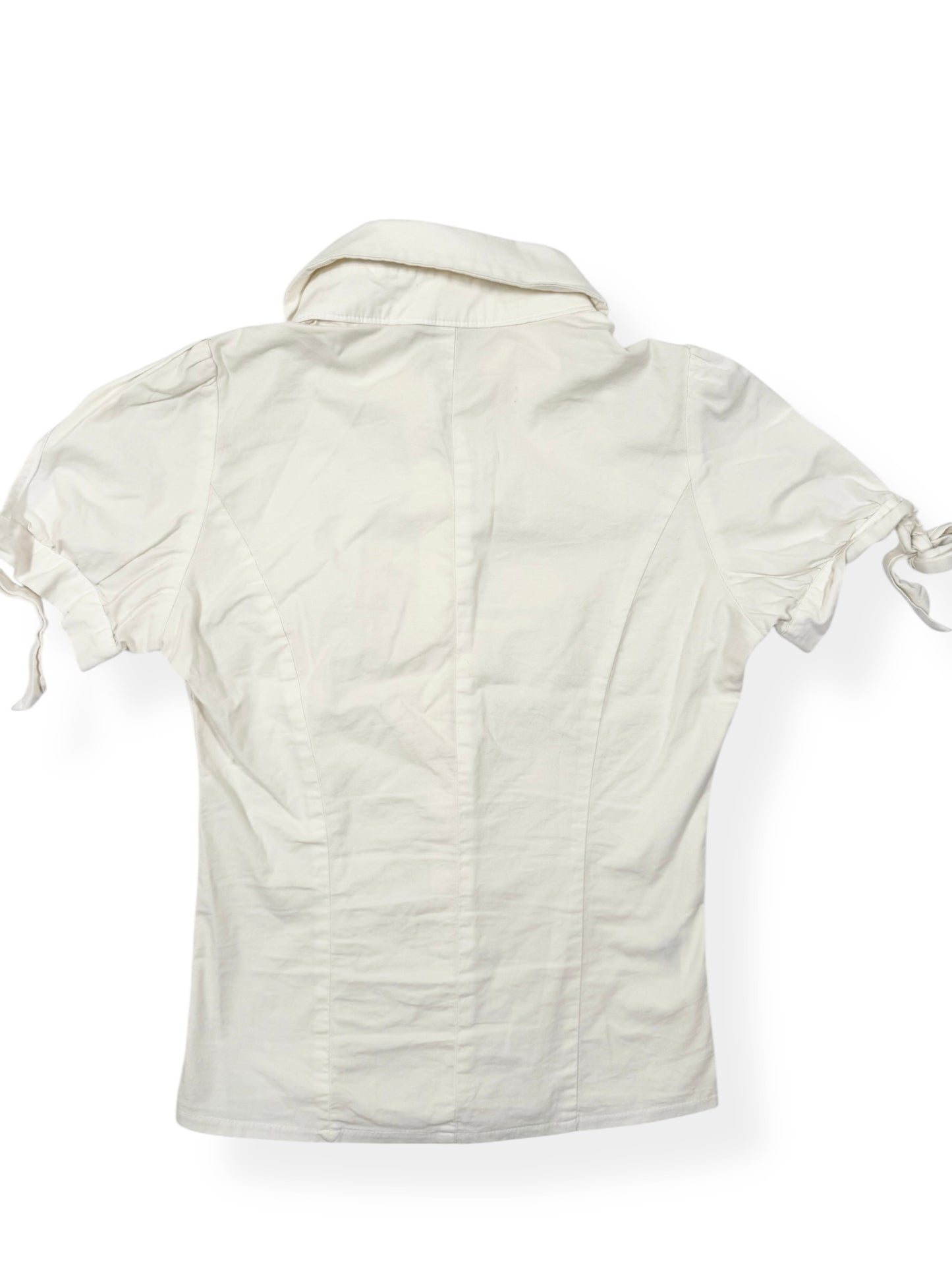 Tie Sleeves Button Up