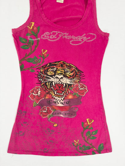 Pink Ed Hardy Tank ♡ S