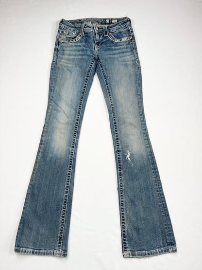 Miss Me Studded Flared Jeans ♡ 25”