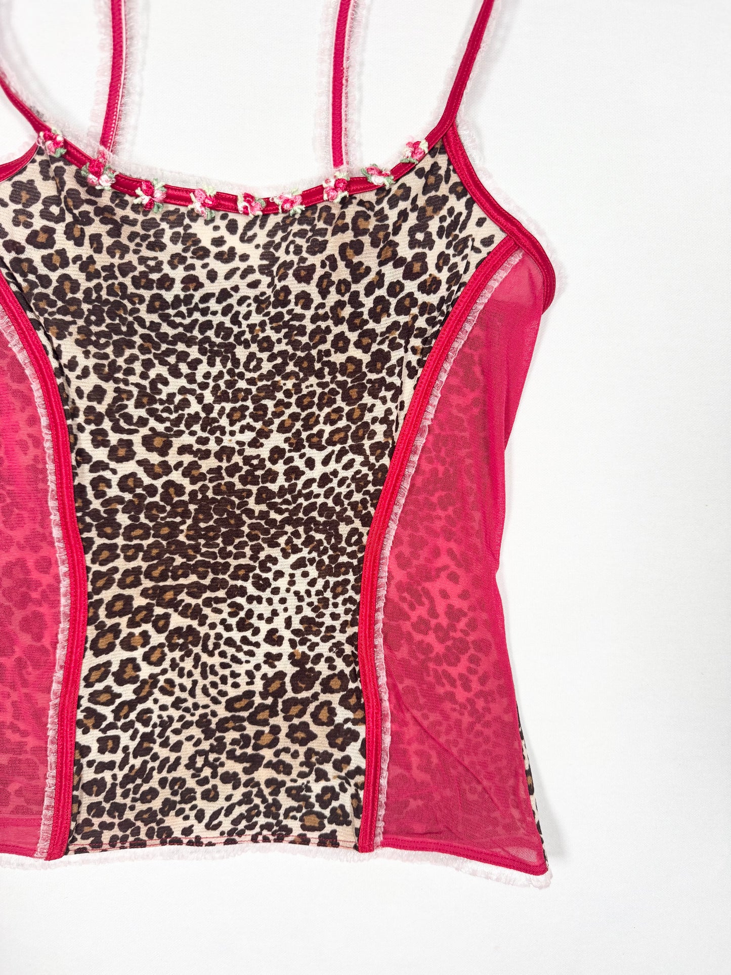 Baby Phat Leopard Mesh Cami ♡ Size XS