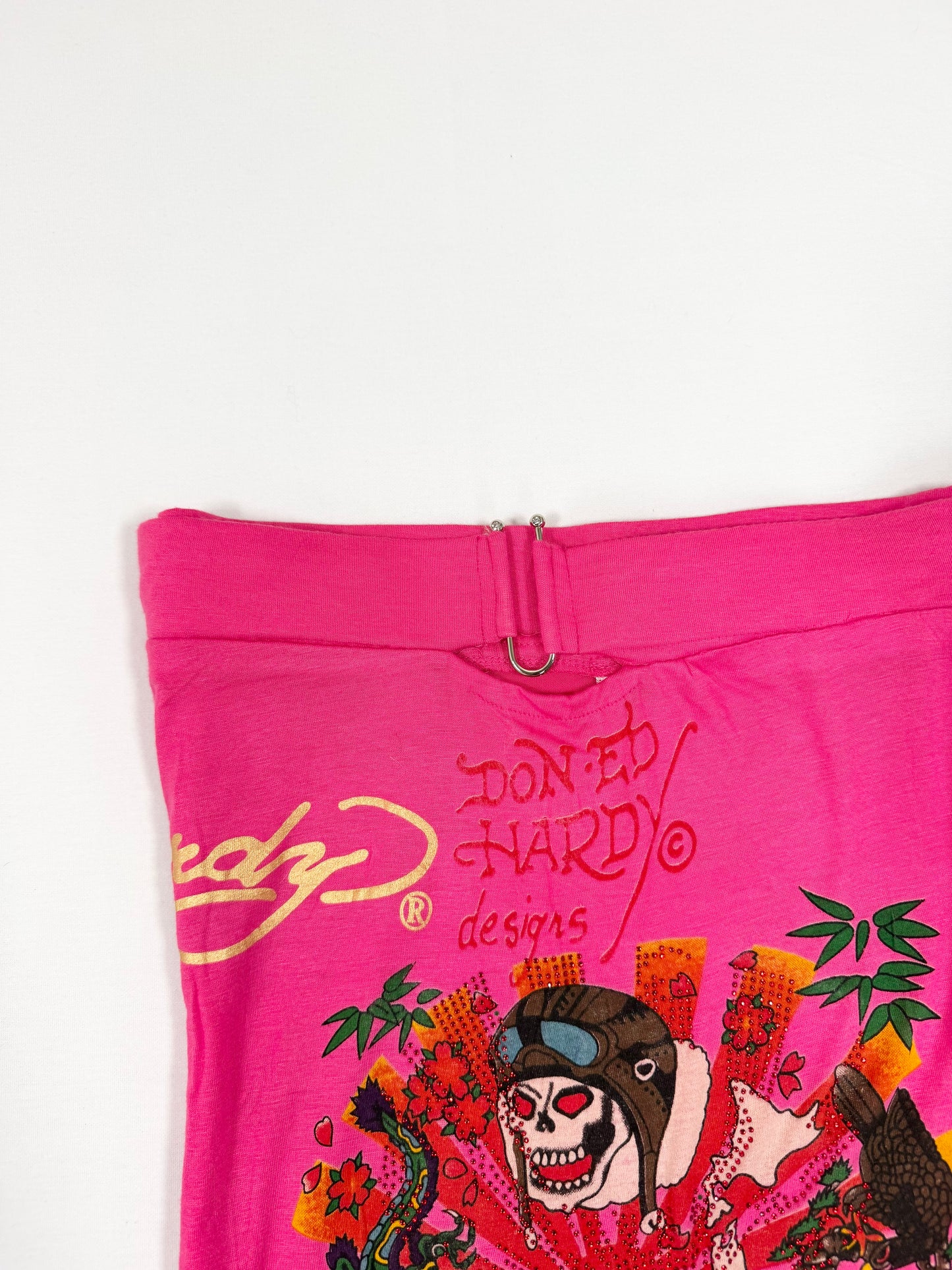 Ed Hardy Pink Skirt & Tube Top Set ♡ S/M