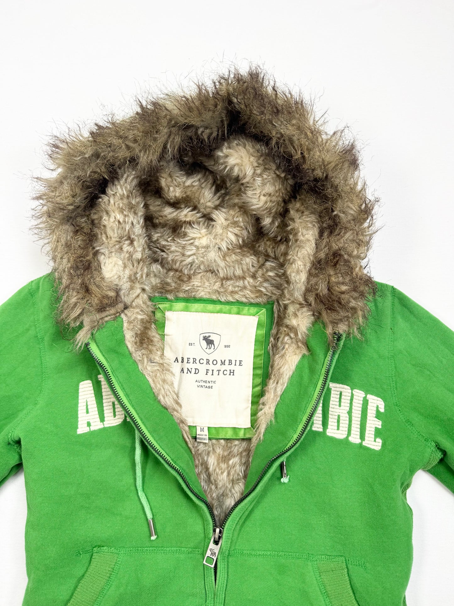 Abercrombie Fur Hood Zip Up ♡ M
