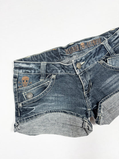 Skull Mini Shorts ♡ Size S