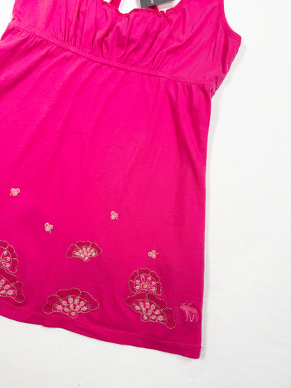 Pink Abercrombie Fan Cami ♡ M