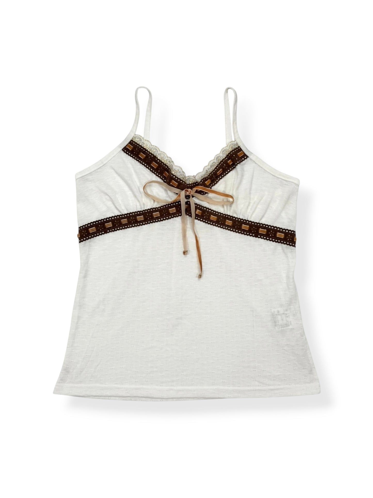 Pointelle Suede Tie Cami ♡ S