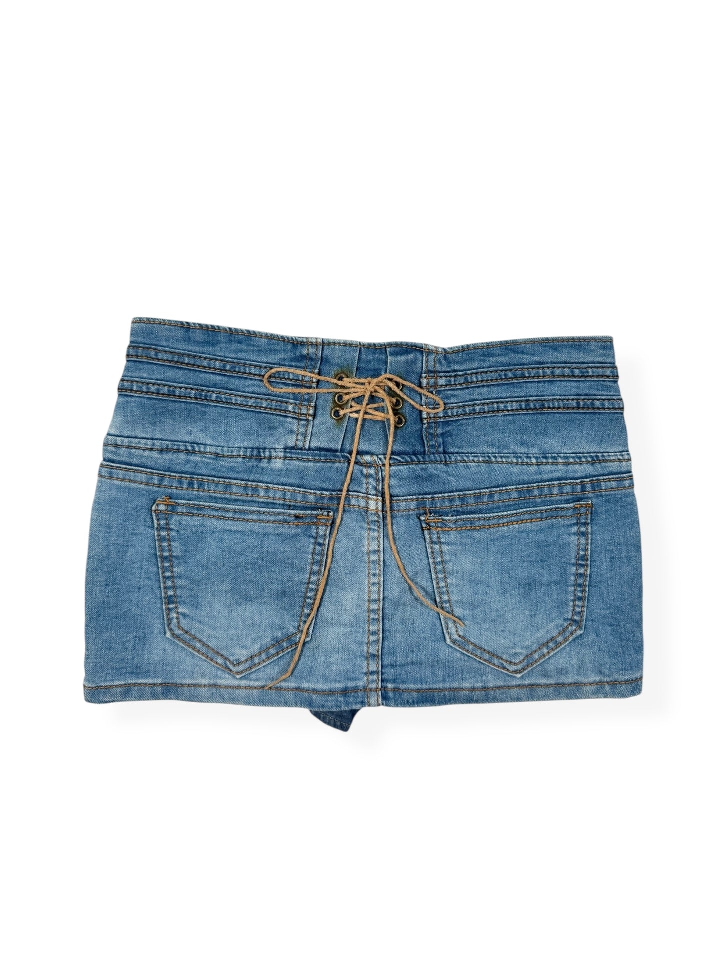 Lace Up Back Mini Skirt ♡ Size XS