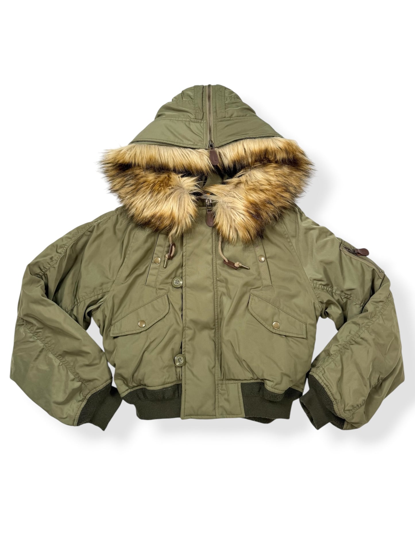 Moussy Military Fur Hood Jacket ♡ S