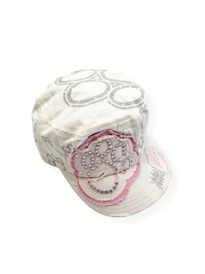 White & Pink Paw Cap ♡