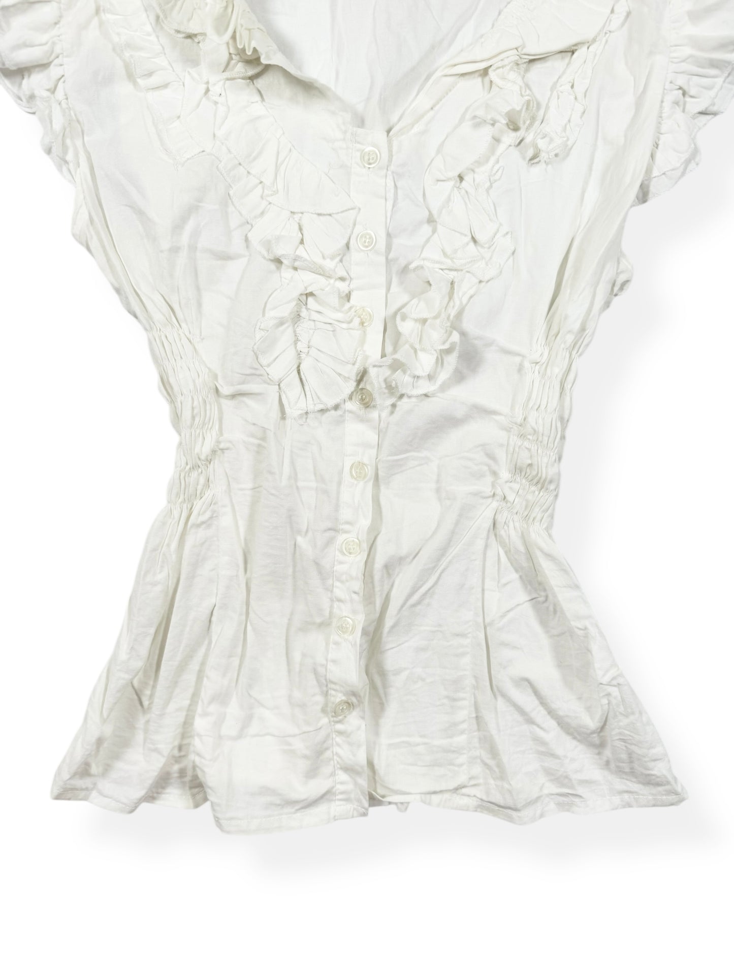 Vixen Ruffle Button Up
