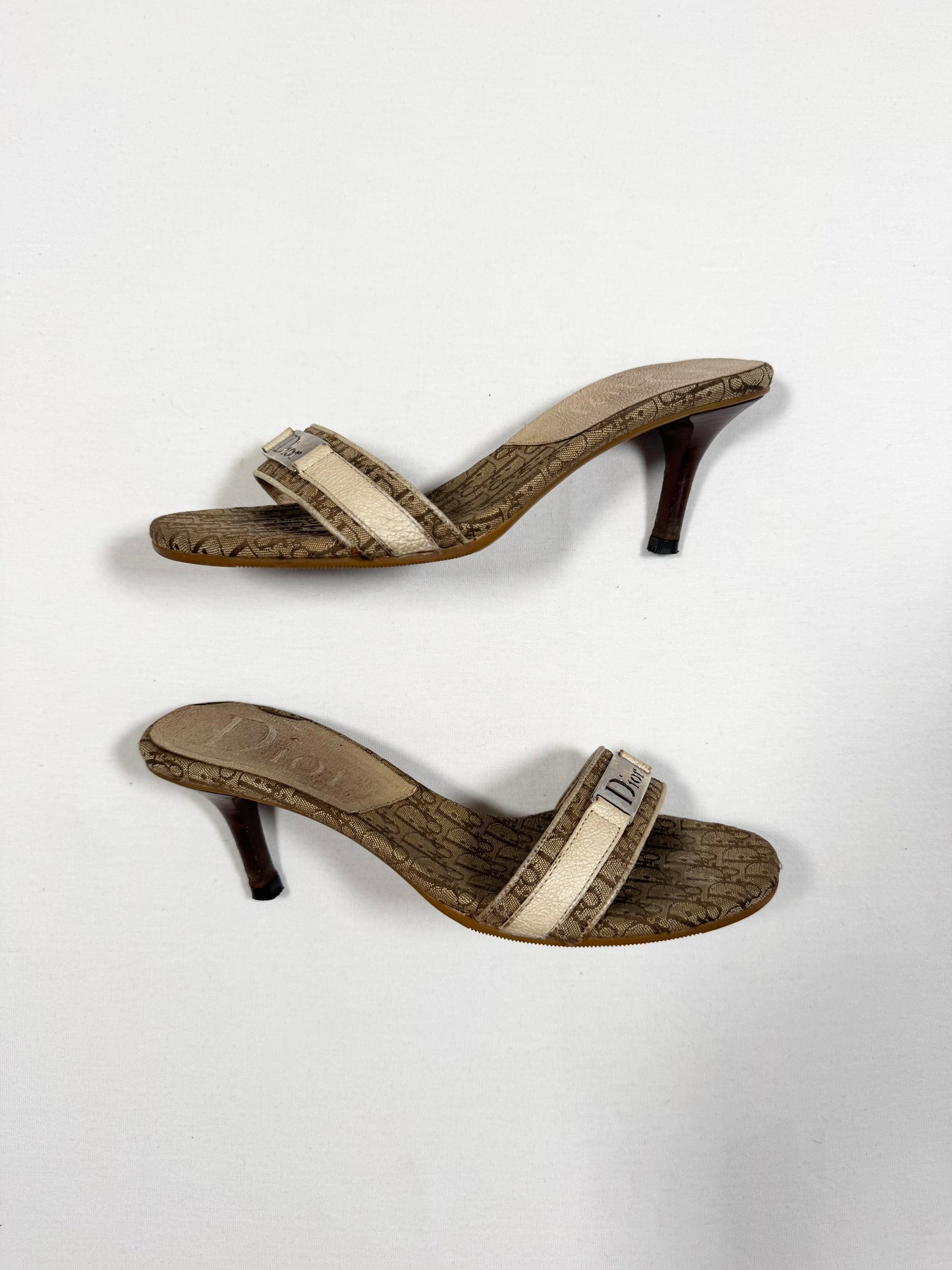 Dior Diorissimo Canvas Heels ♡ Size 38