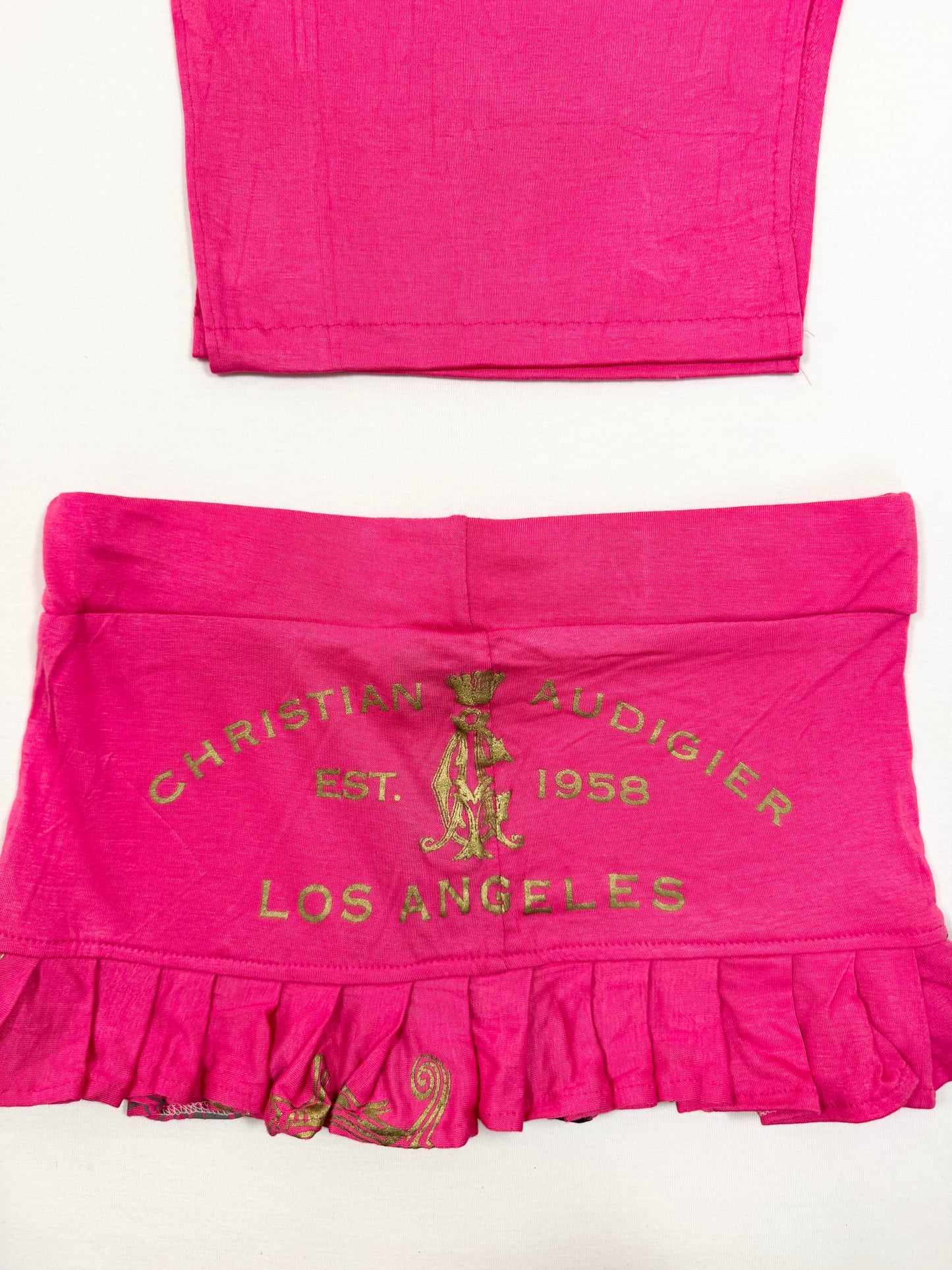 Christian Audigier Pink Halter & Skirt Set ♡ XS/S