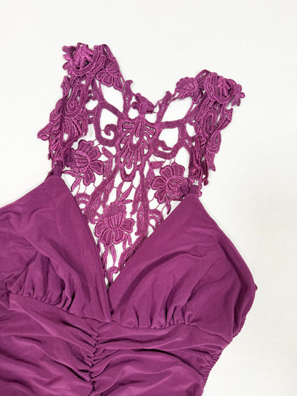 Lace Back Purple Cami ♡ Size S