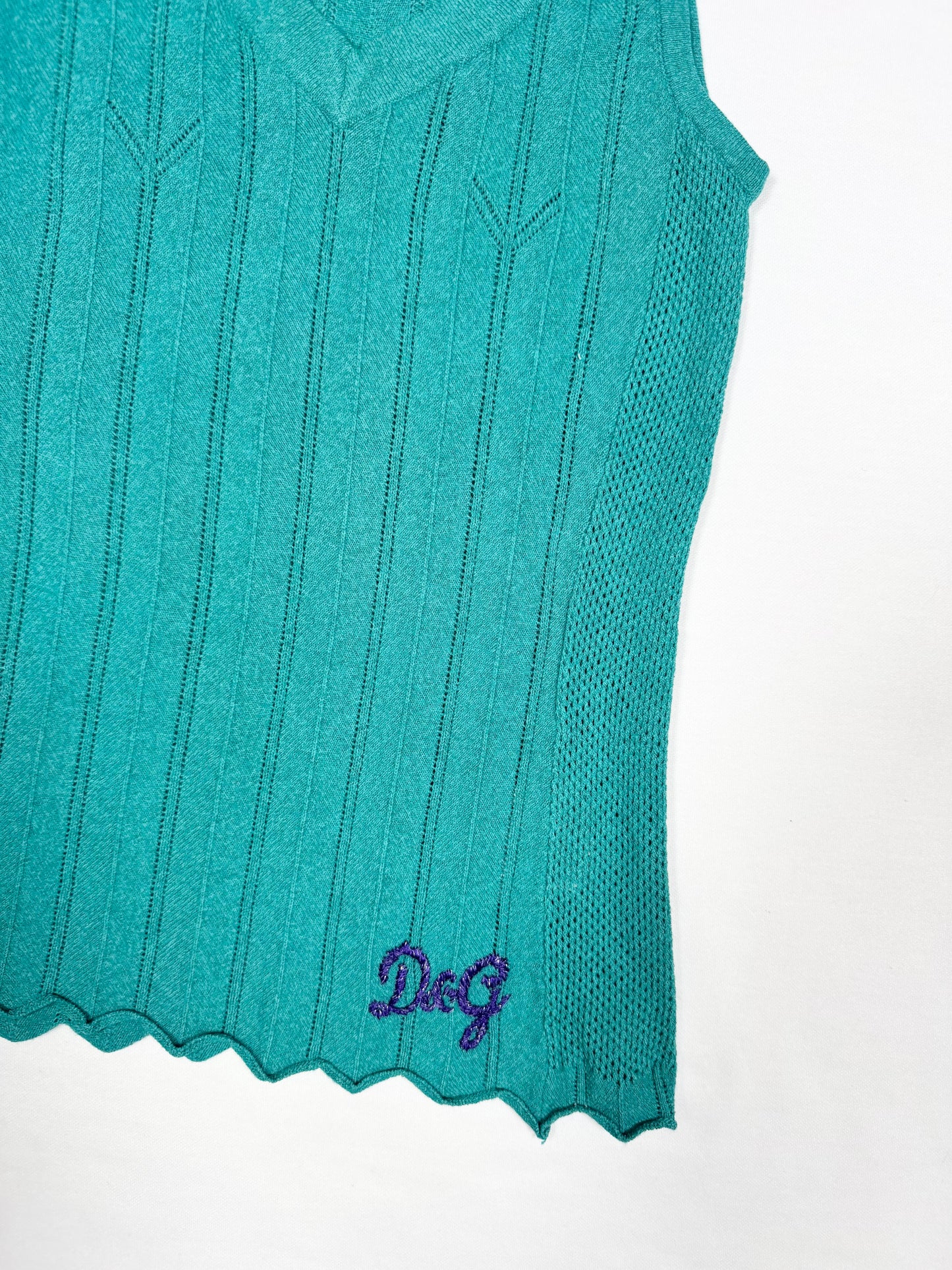 D&G Turquoise Tank & Cardigan ♡ Size S