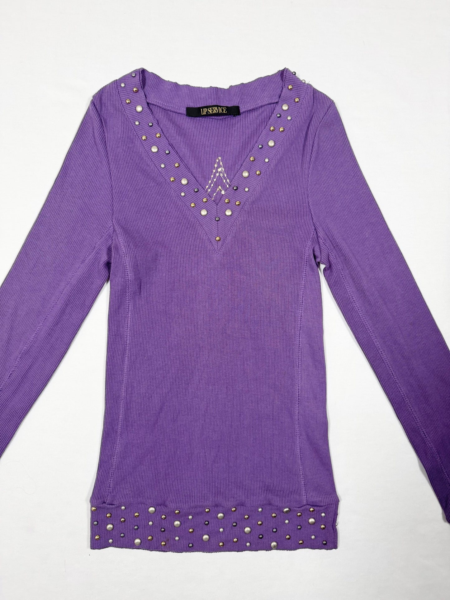 Lipservice Cross Longsleeved Top ♡ Size S