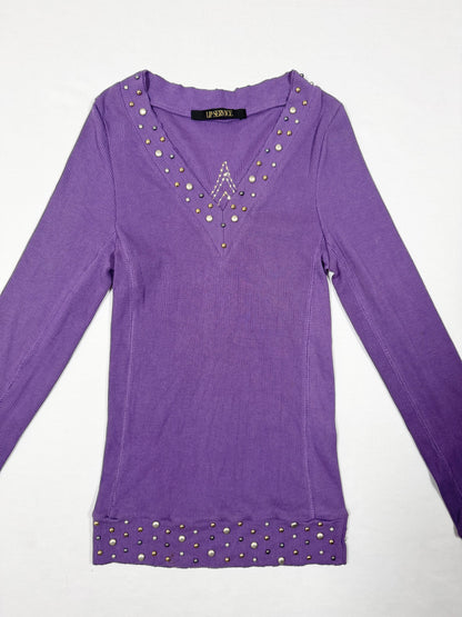 Lipservice Cross Longsleeved Top ♡ Size S