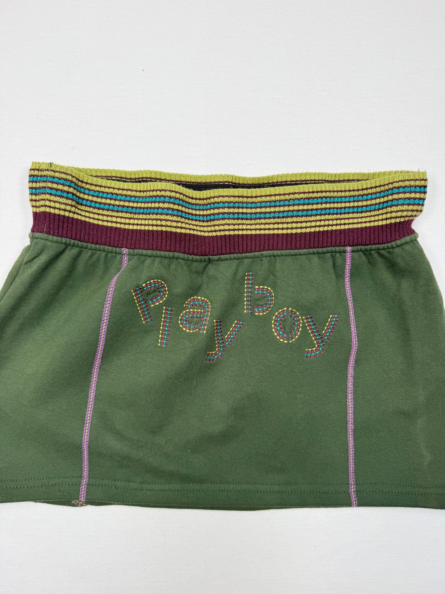 Green Playboy Mini Skirt ♡ S