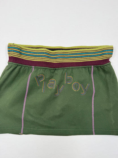 Green Playboy Mini Skirt ♡ S