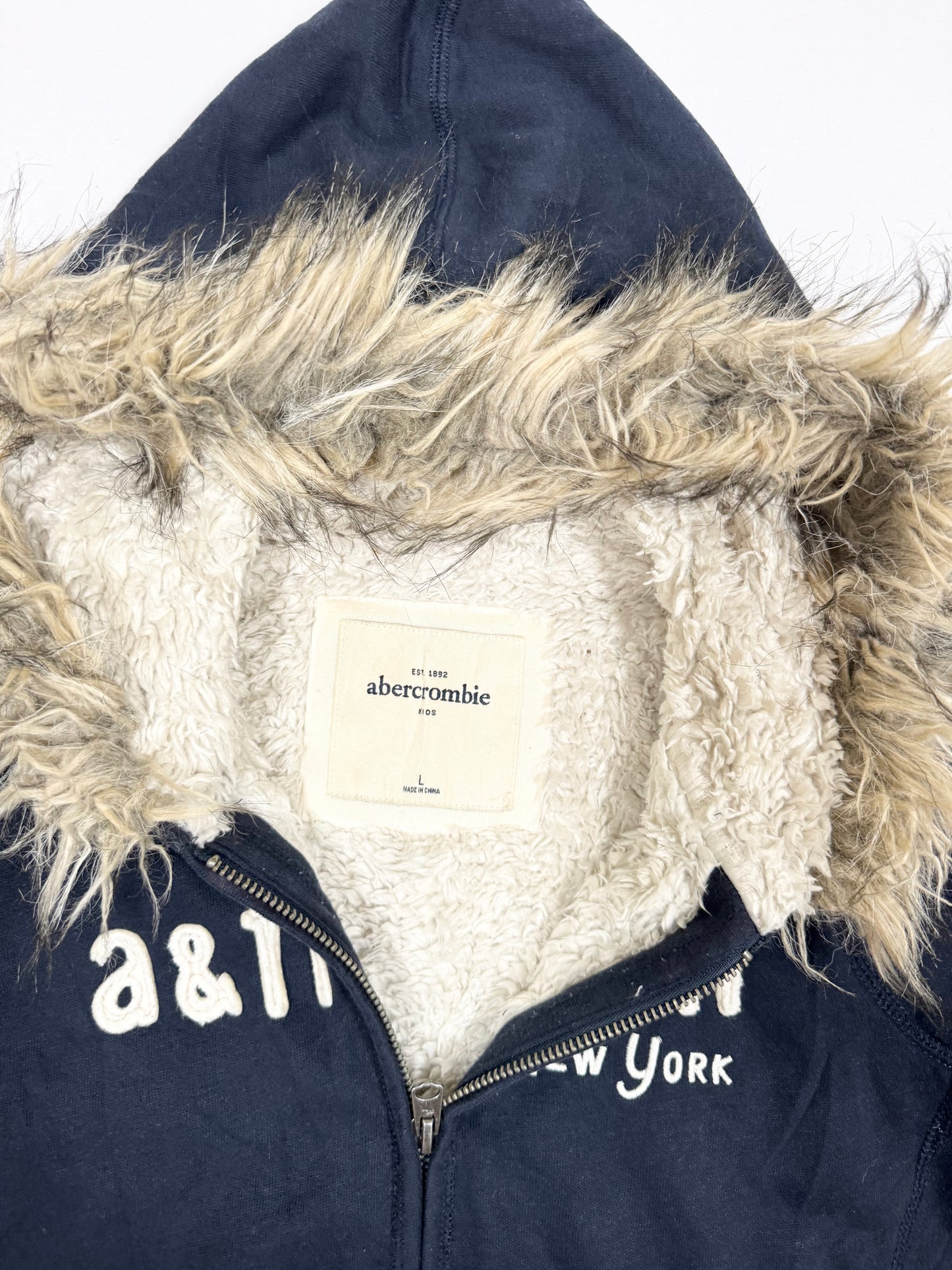 Abercrombie & Fitch Fur Hood Zip Up