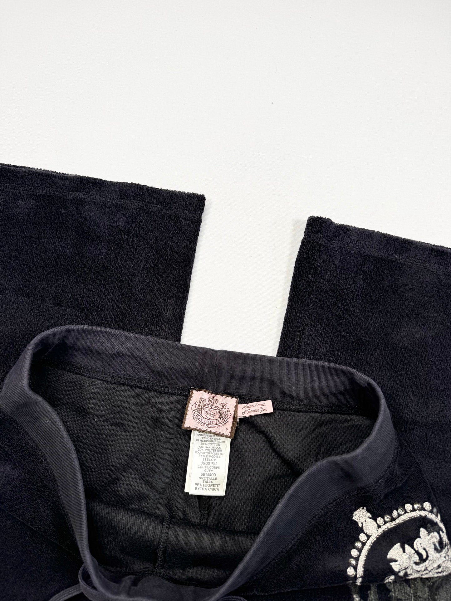 Juicy Couture Black Towelling Tracksuit Set ♡ S/M