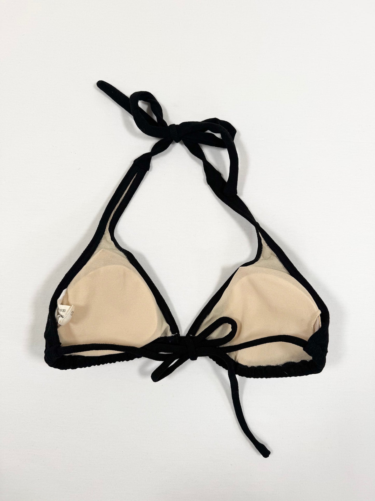 Playboy Black Towelling Bikini Top ♡ XS-M