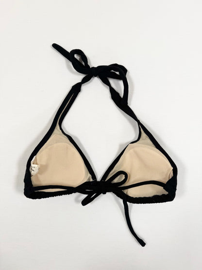 Playboy Black Towelling Bikini Top ♡ XS-M