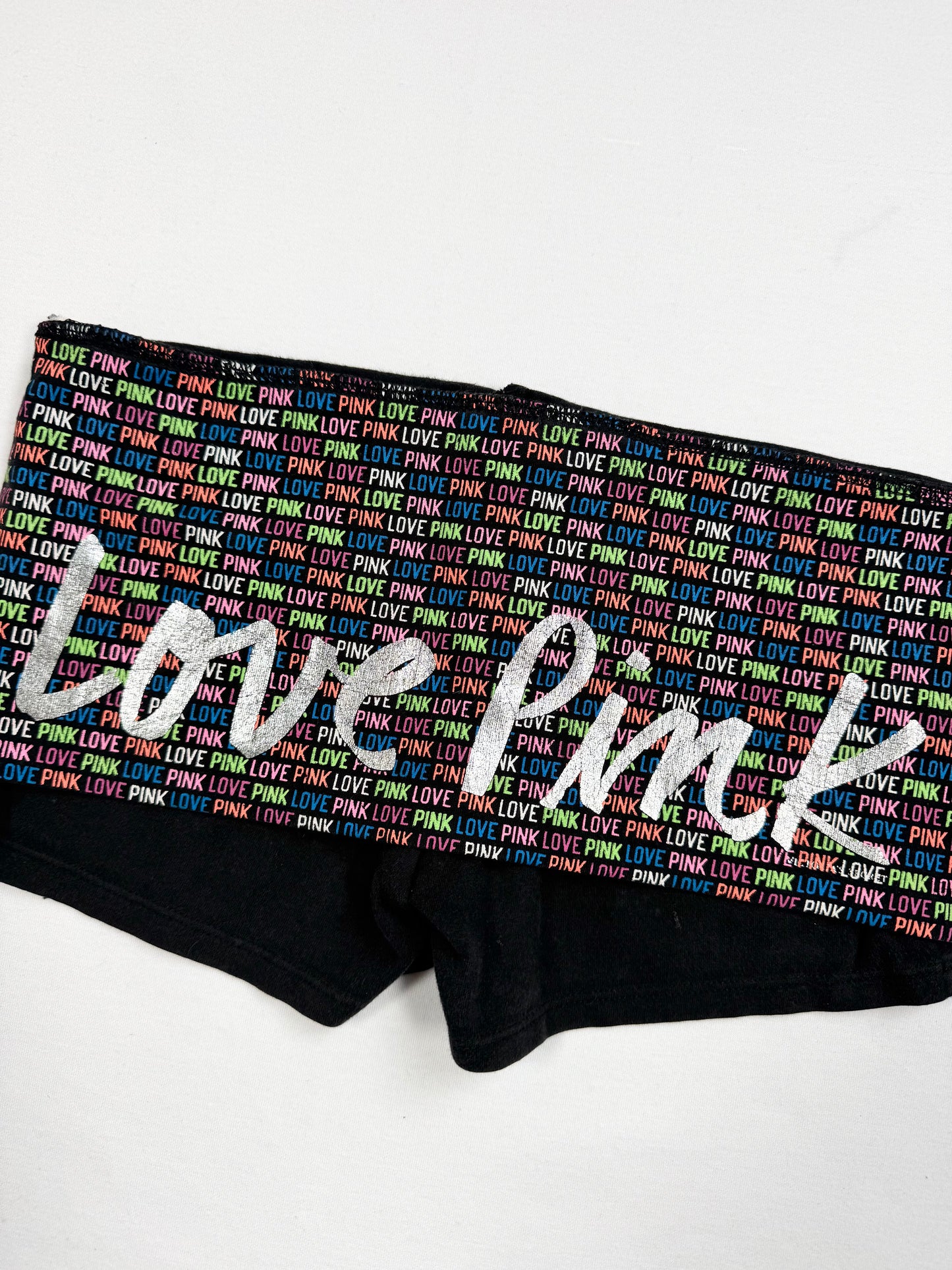 PINK Monogram Fold Over Waist Shorts ♡ XS/S