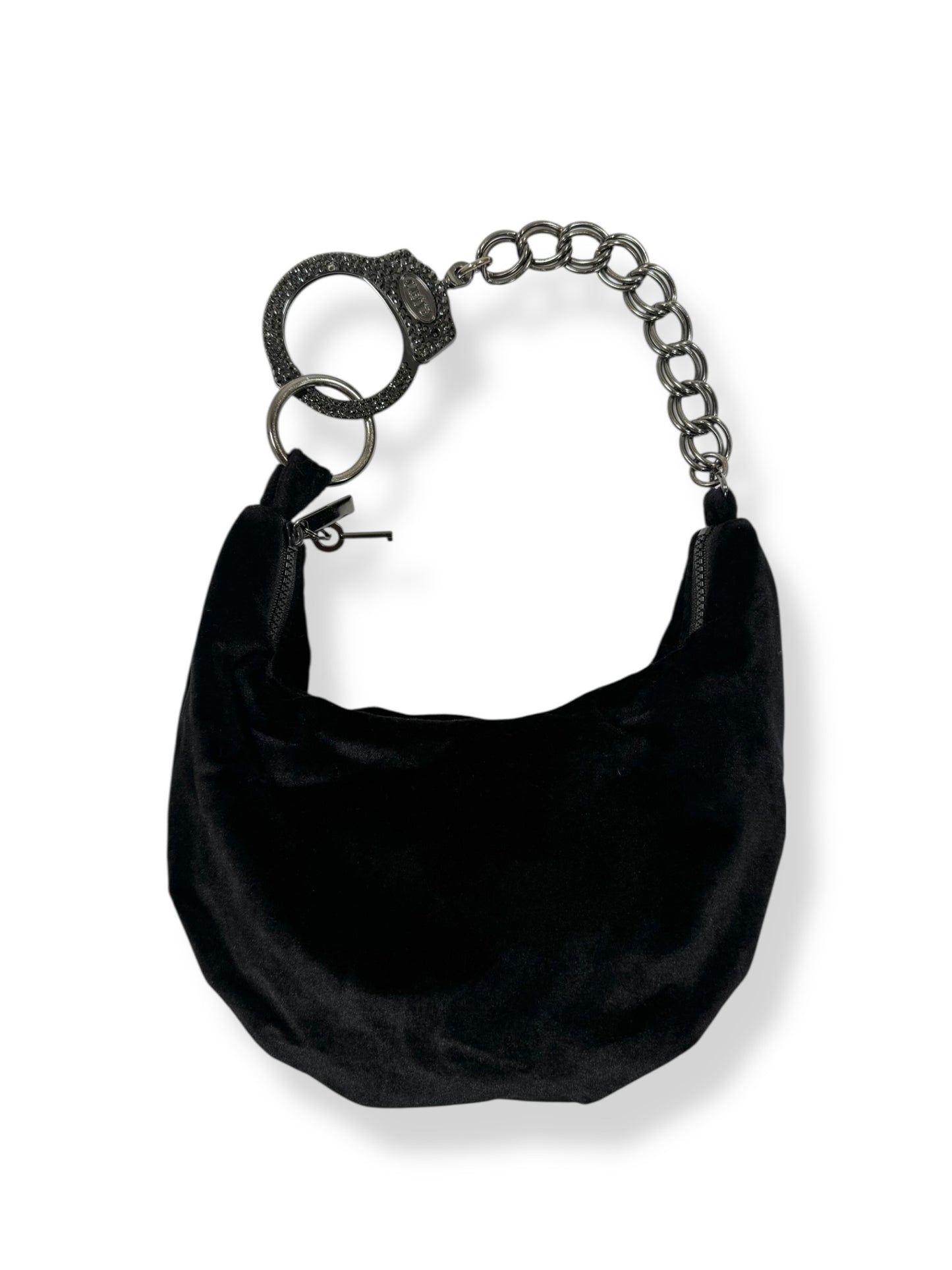 Cuffz By Linz Black Velvet Diamante Cuff Bag ♡
