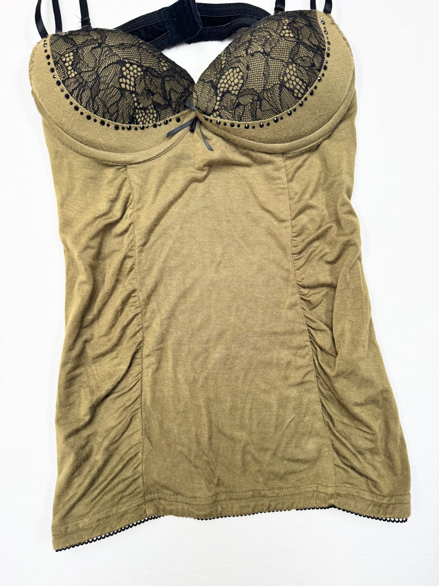 Lipservice Khaki Cami ♡ S