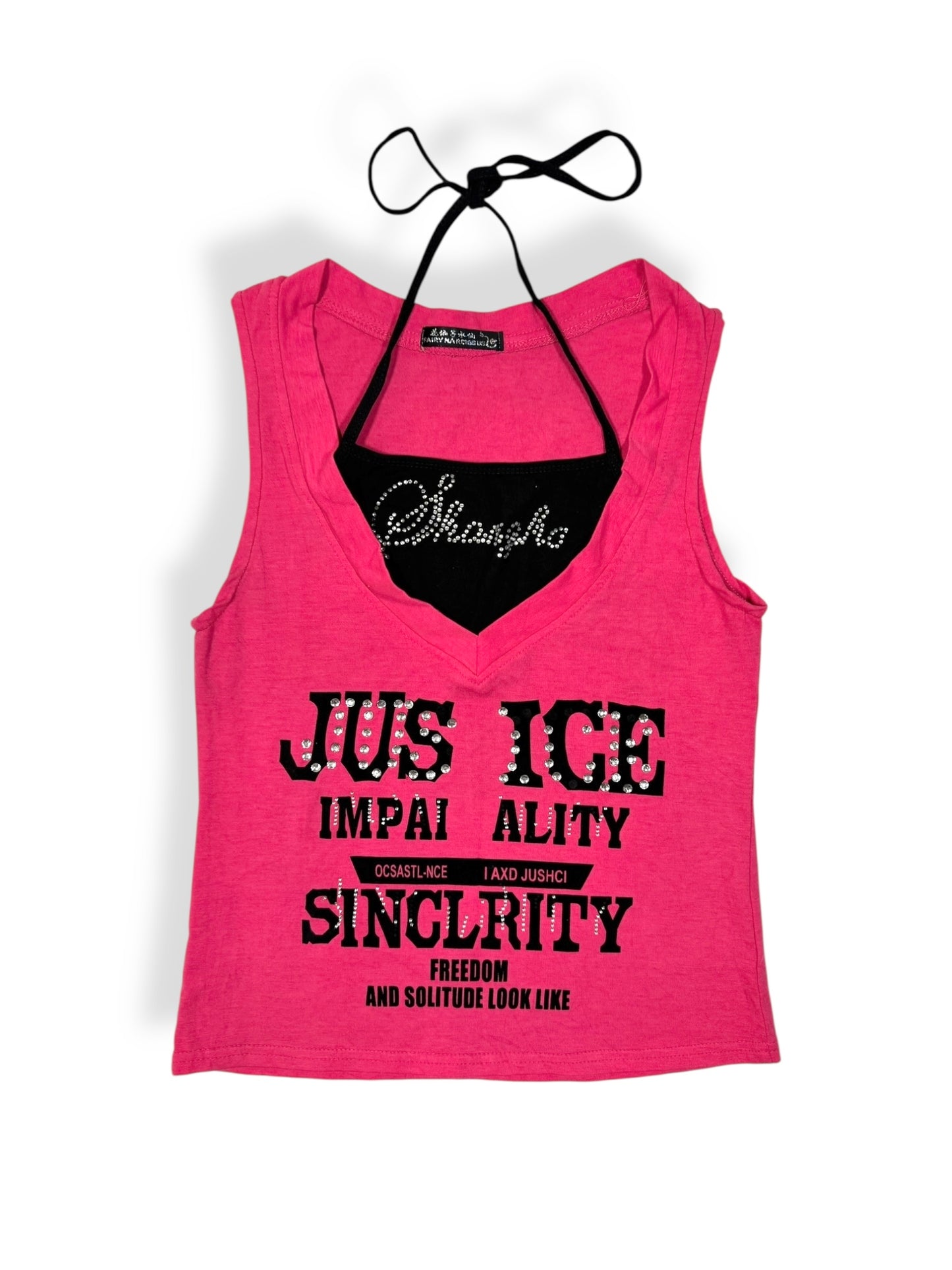 Mcbling Halter Tee
