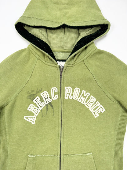 Abercrombie Green Zip Up Hoodie ♡ L
