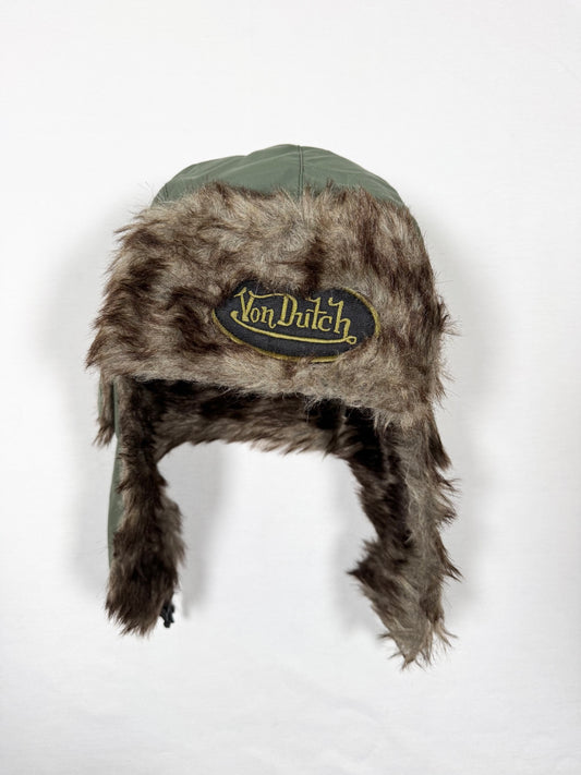Khaki Fur Von Dutch Hat