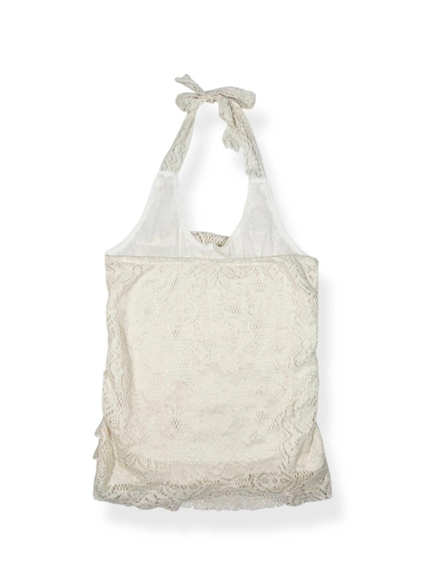 Lace Frill Halter Top
