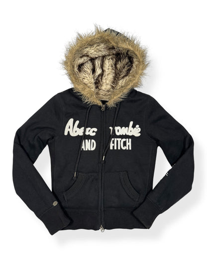 Abercrombie & Fitch Fur Zip Up Hoodie