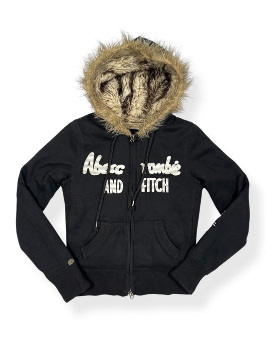 Abercrombie & Fitch Fur Zip Up Hoodie