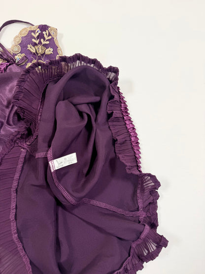 Purple Satin Cami ♡ S