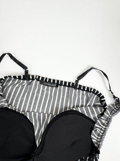 Cornflake Pinstripe Cami Set ♡ XS