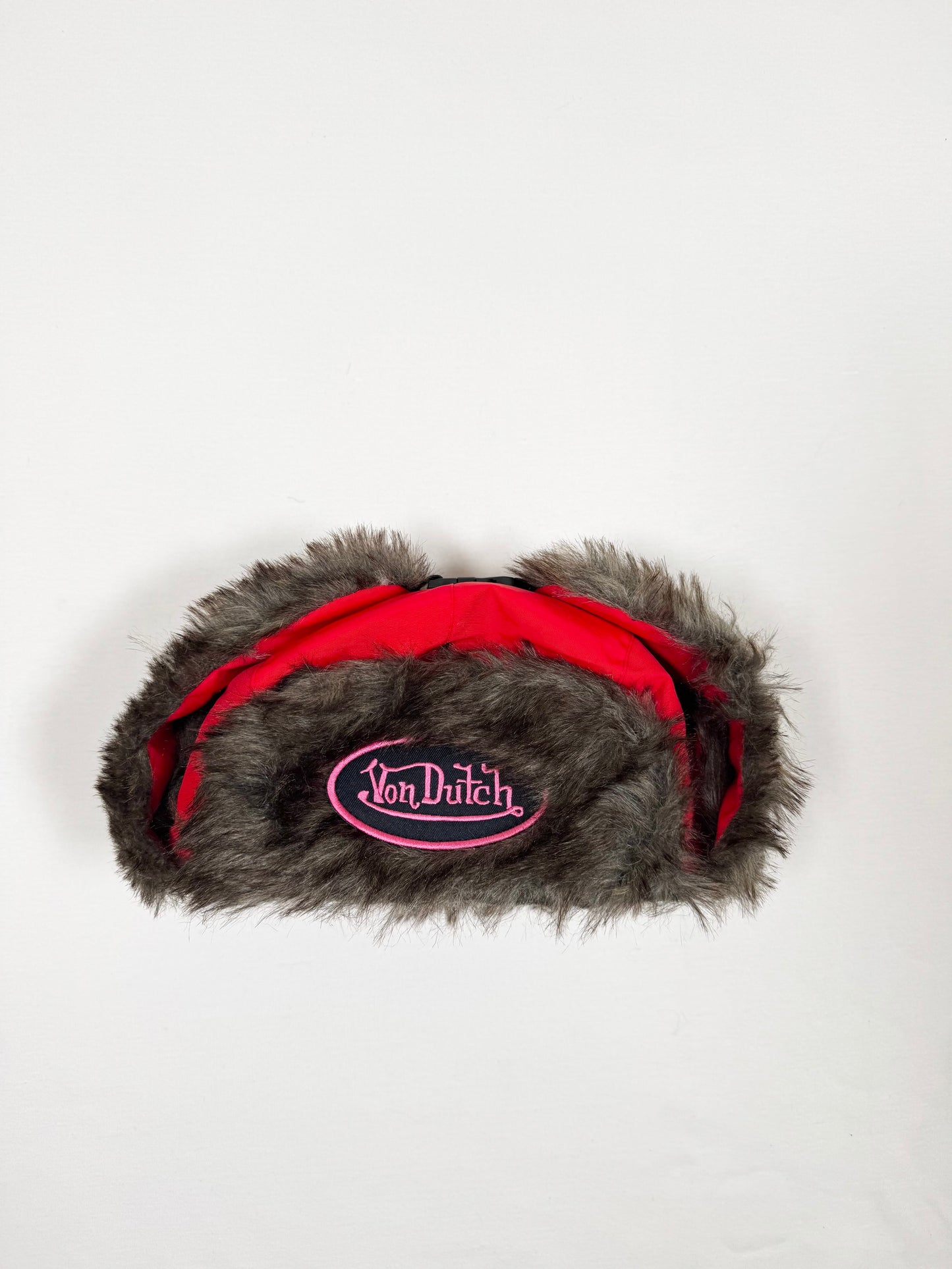 Red Fur Von Dutch Hat