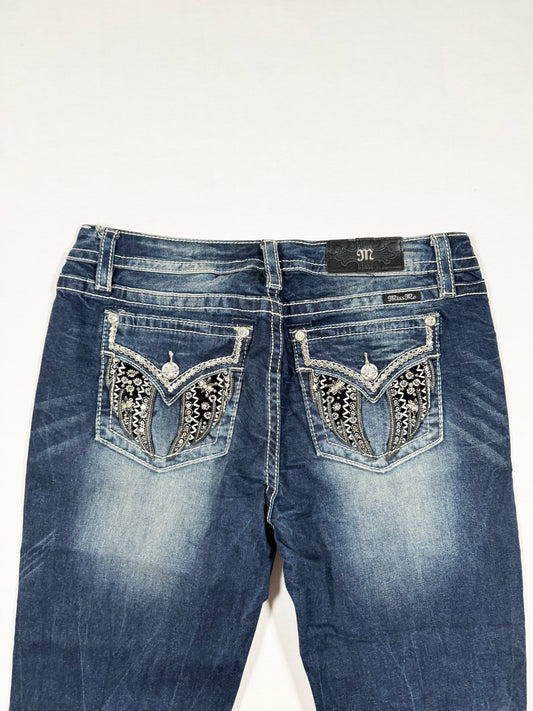 Miss Me Wing Flared Jeans ♡ Size 33”