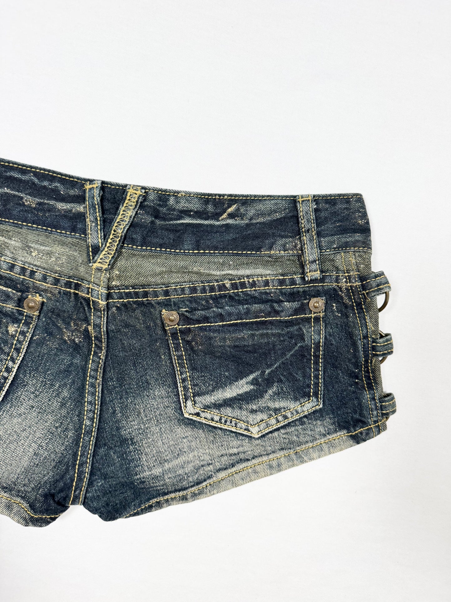 O-ring Glitter Shorts ♡ Size S