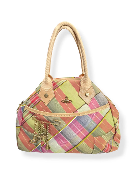 Vivienne Westwood Plaid Safety Pin Charm Bag ♡