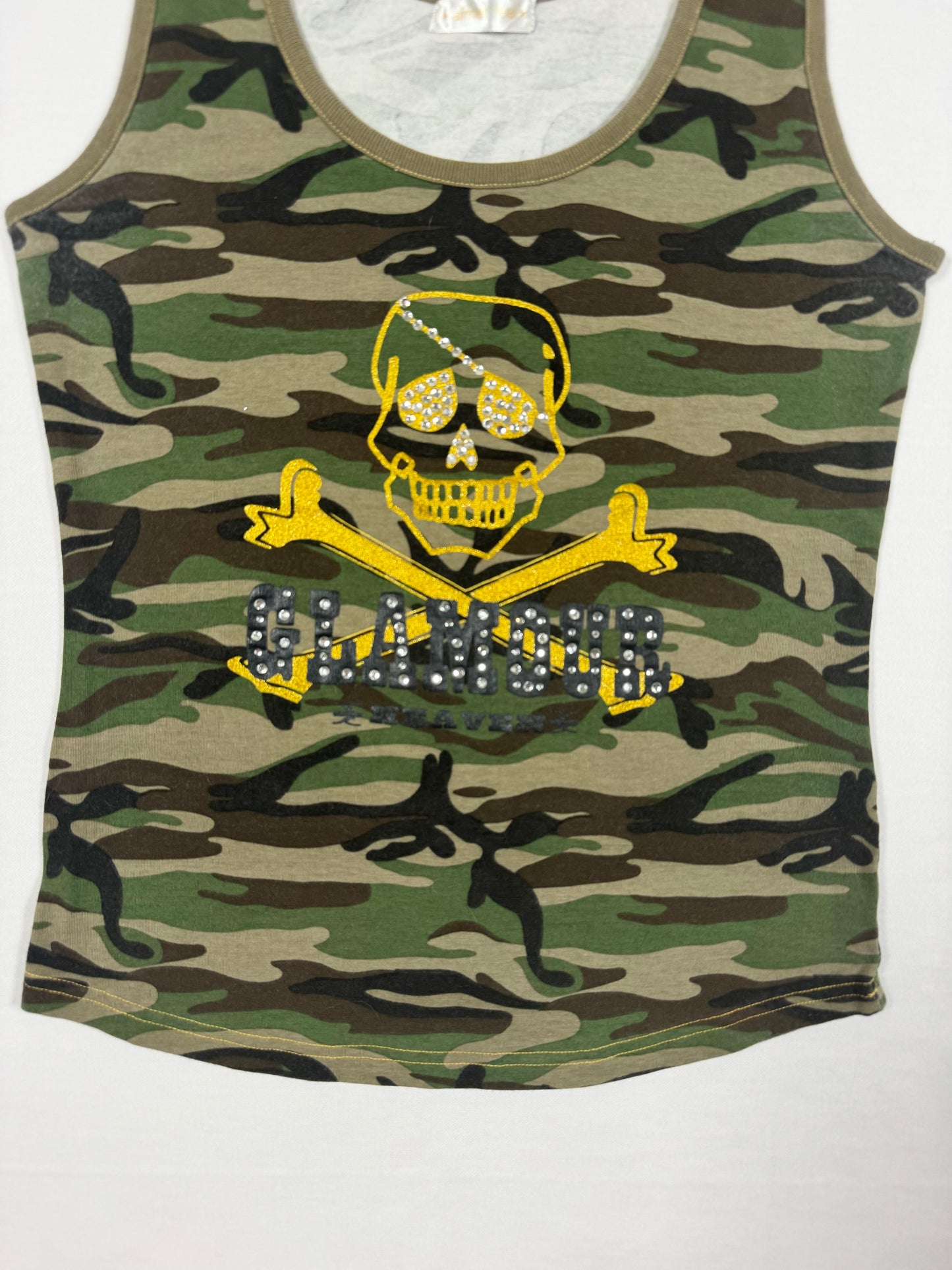 Glamour Skull Camo Tank