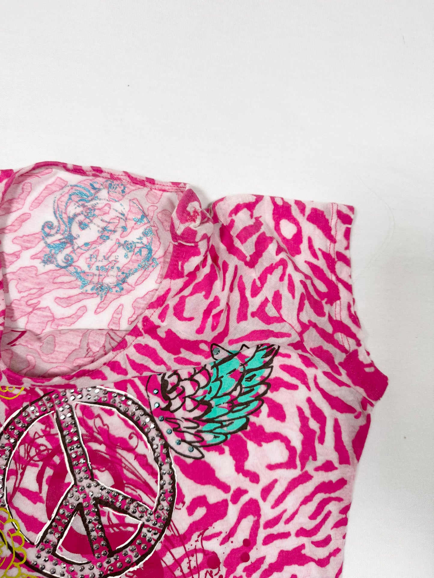 Pink Leopard Mcbling Tee ♡ Size S