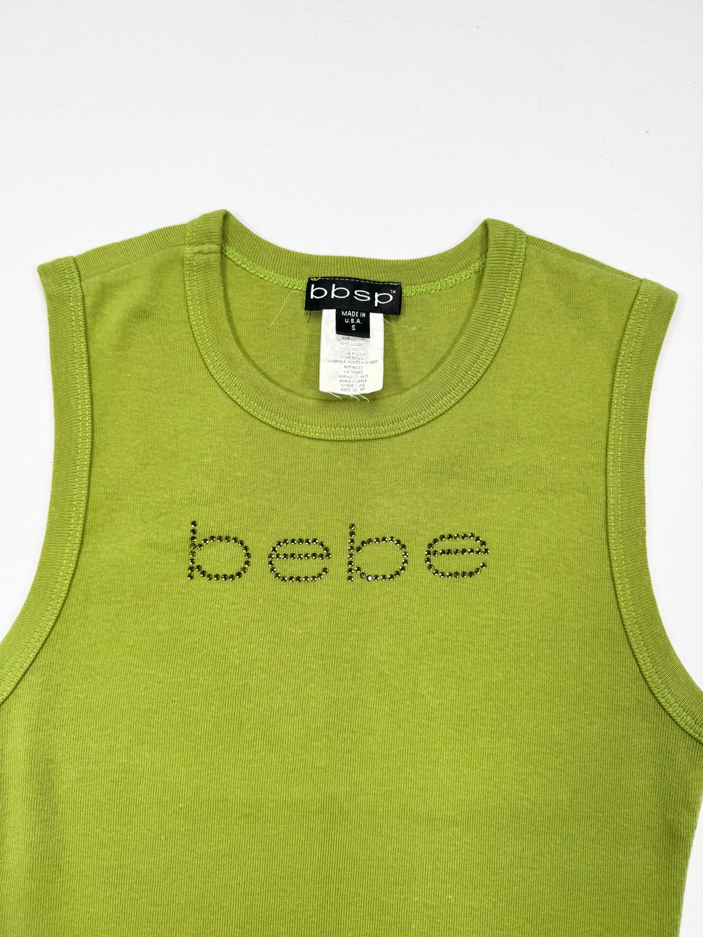 Green Bebe Tank ♡ S
