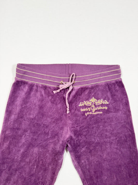 Baby Phat Purple Velour Trackpants ♡ Size S