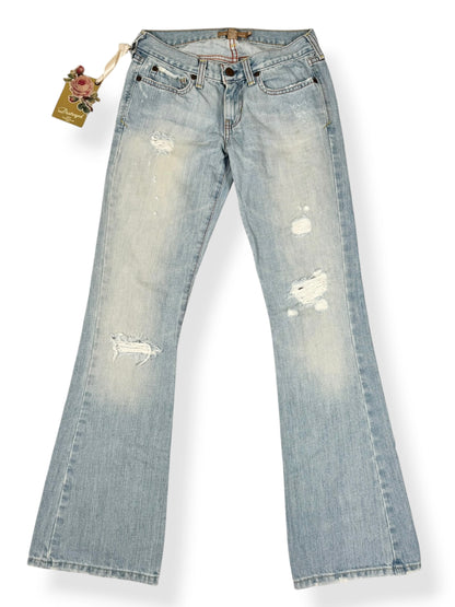 Abercrombie & Fitch Distressed Flared Jeans ♡ XS